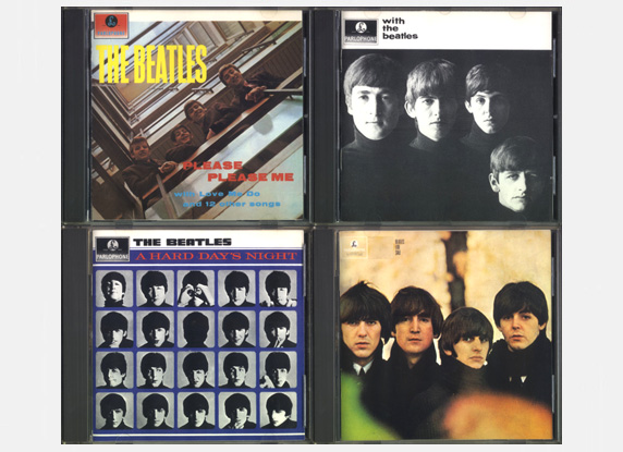'Please Please Me', 'Meet The Beatles',' A Hard Day's Night', 'Beatles For Sale' CD's